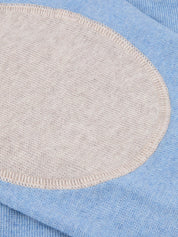 PULLOVER KNITTED CREW NECK W/ PATCH MERINO WOOL
