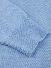 PULLOVER KNITTED CREW NECK W/ PATCH MERINO WOOL