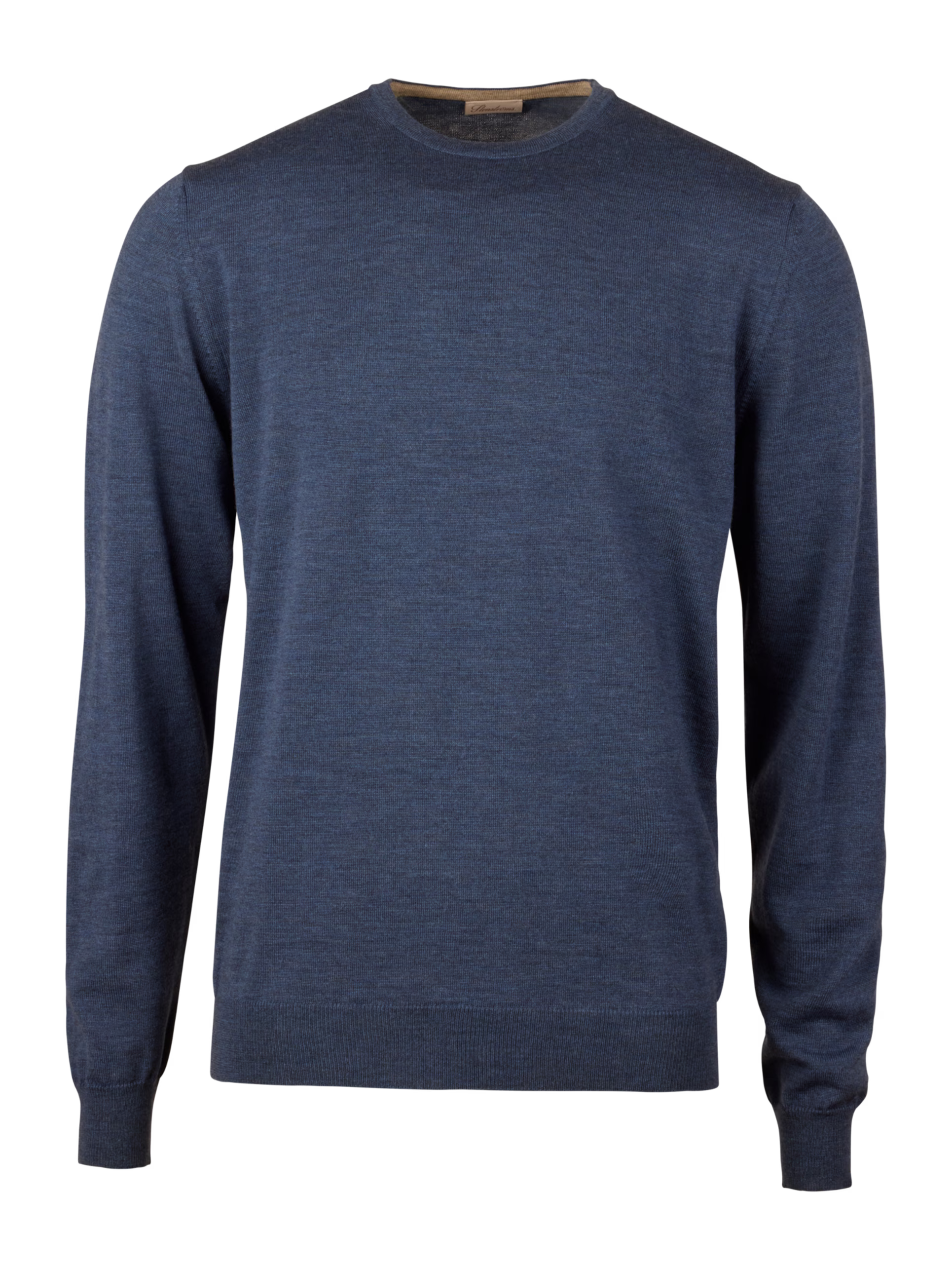 PULLOVER KNITTED CREW NECK W/ PATCH MERINO WOOL