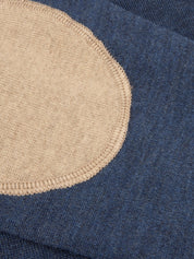 PULLOVER KNITTED CREW NECK W/ PATCH MERINO WOOL
