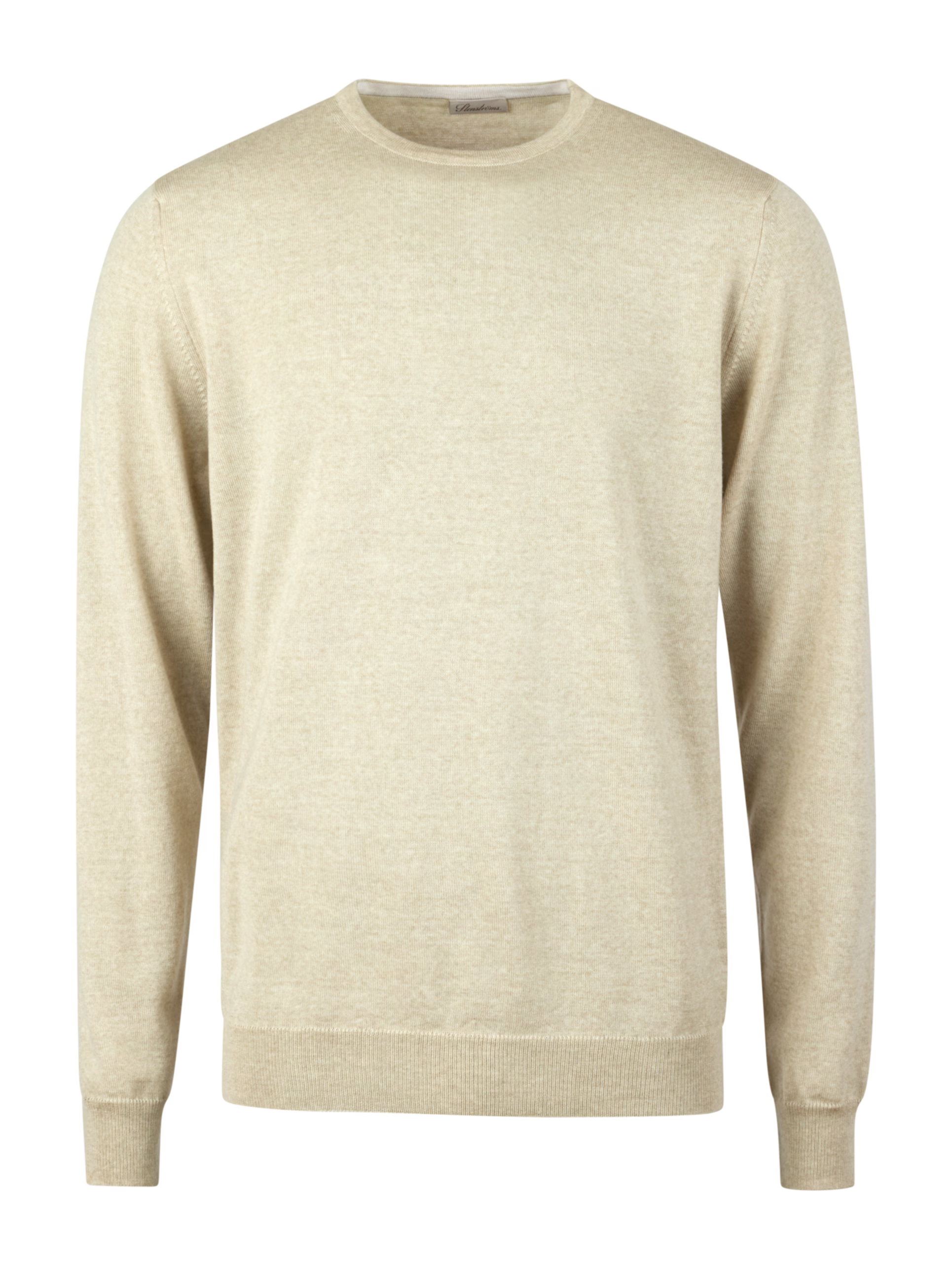 PULLOVER KNITTED CREW NECK W/ PATCH MERINO WOOL