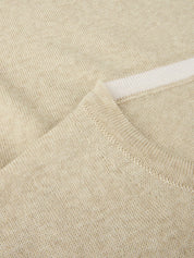 PULLOVER KNITTED CREW NECK W/ PATCH MERINO WOOL
