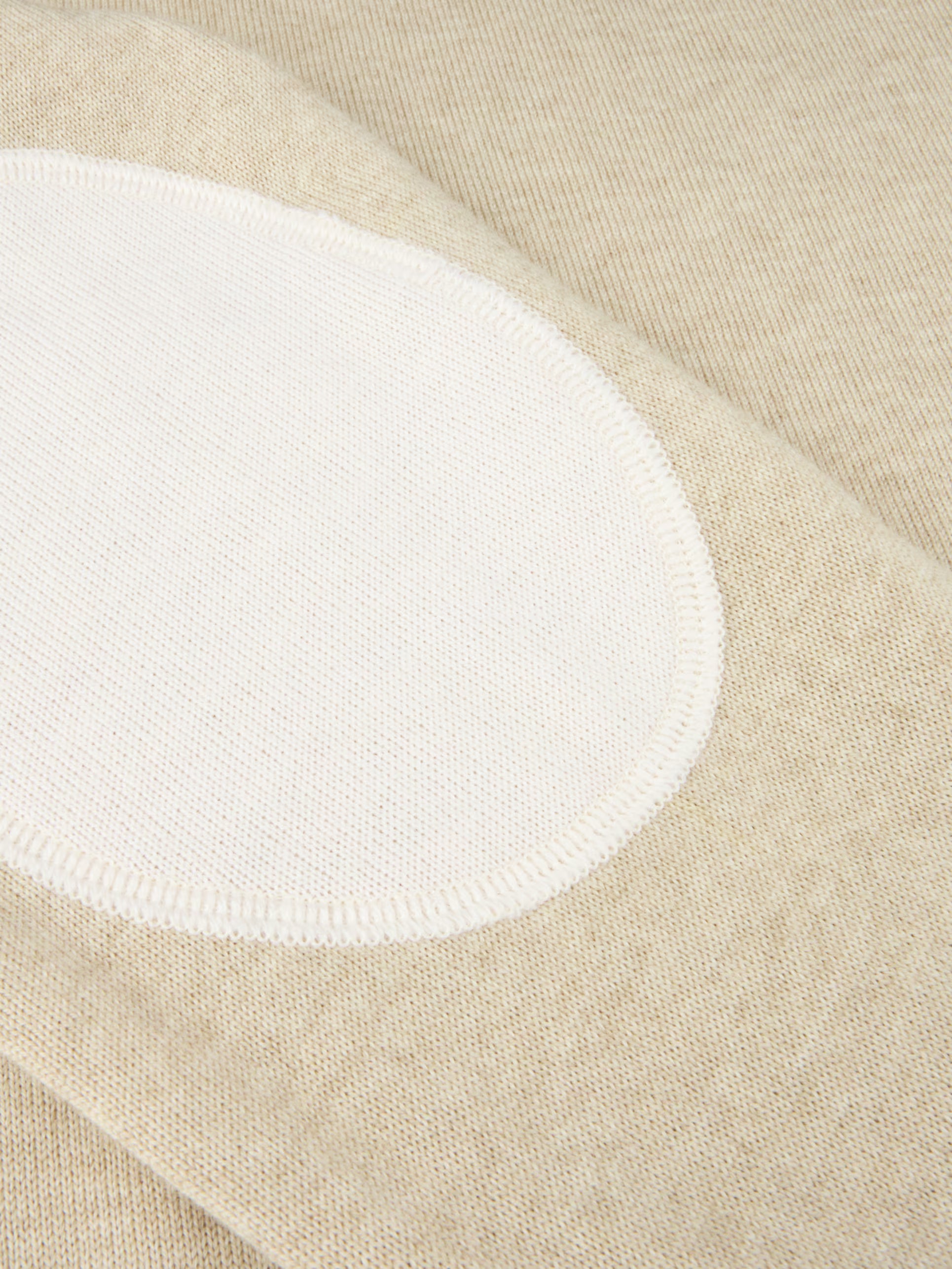 PULLOVER KNITTED CREW NECK W/ PATCH MERINO WOOL