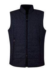 VEST ZIP ALCANTARA TEXTURED WOOL