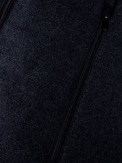 VEST ZIP ALCANTARA TEXTURED WOOL