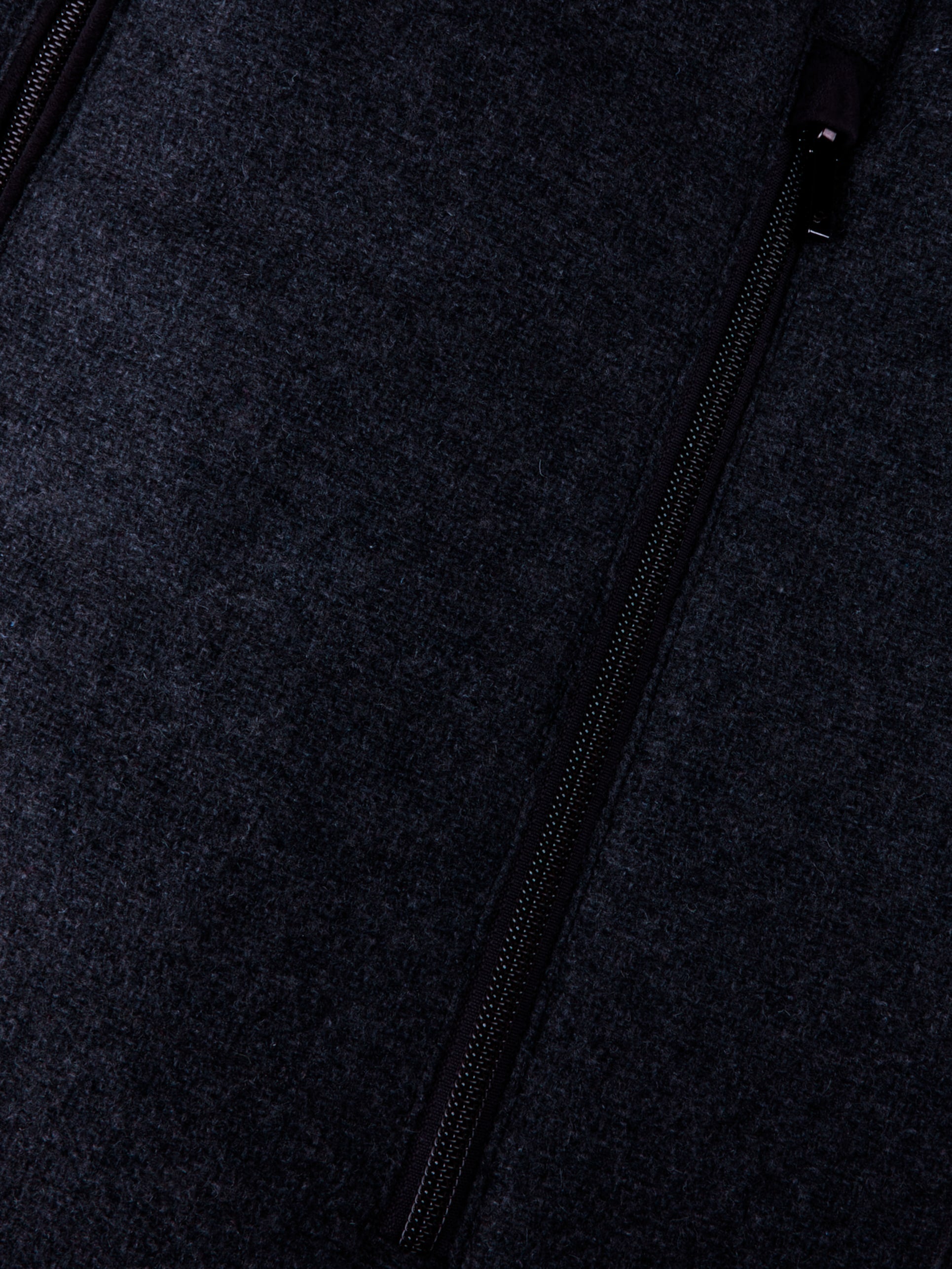 VEST ZIP ALCANTARA TEXTURED WOOL