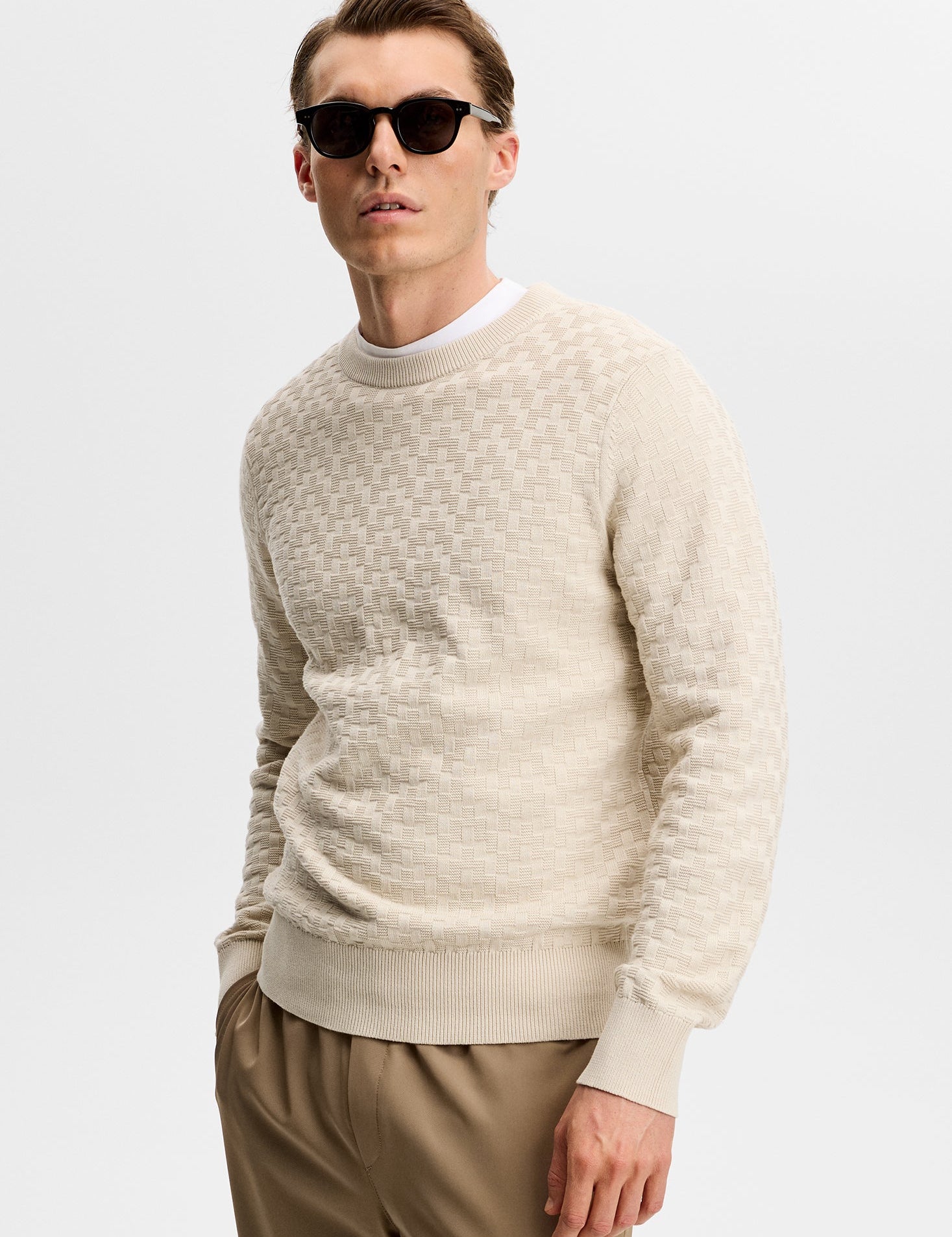 ARTHUR KNIT ORG COTTON U029 MOONBEAM