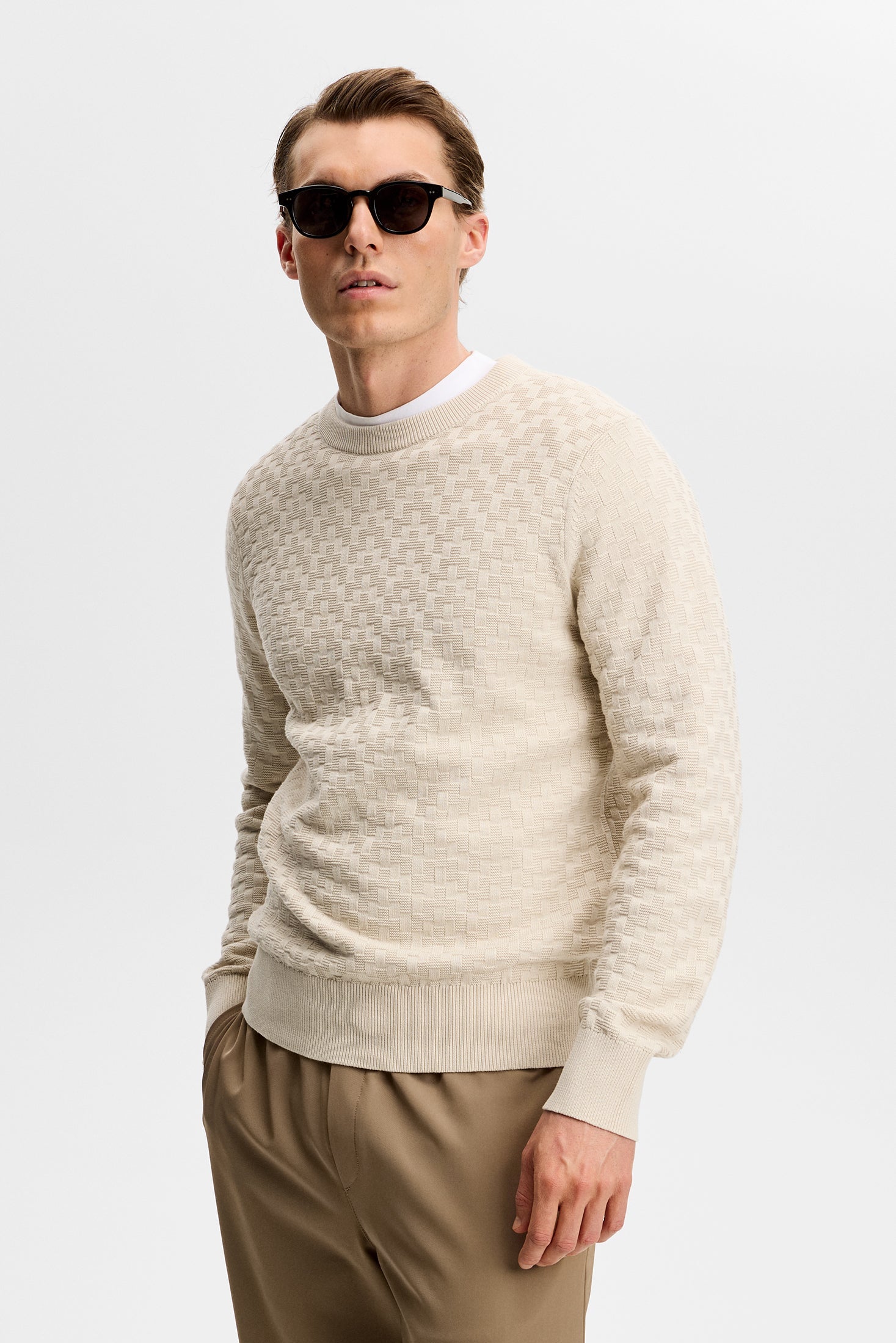 ARTHUR KNIT ORG COTTON U029 MOONBEAM