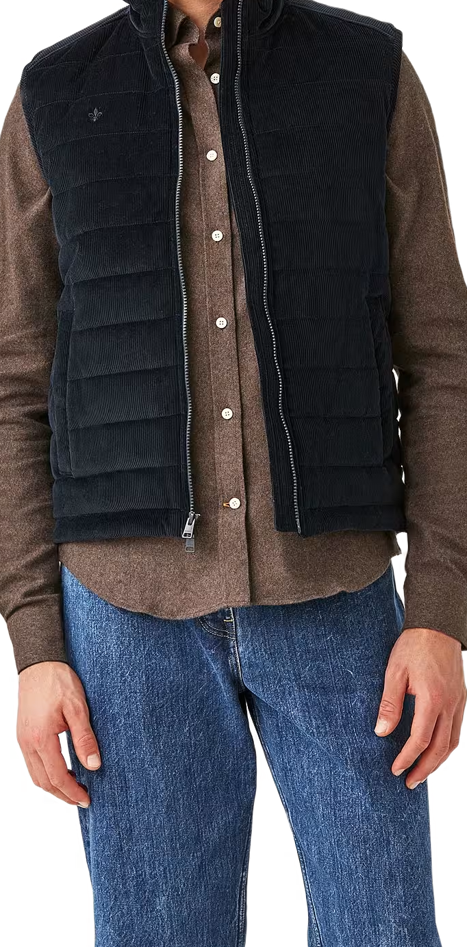 TED QUILTED CORD VEST