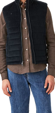 TED QUILTED CORD VEST