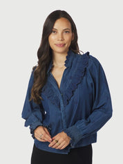 DEGAS DENIM BLOUSE