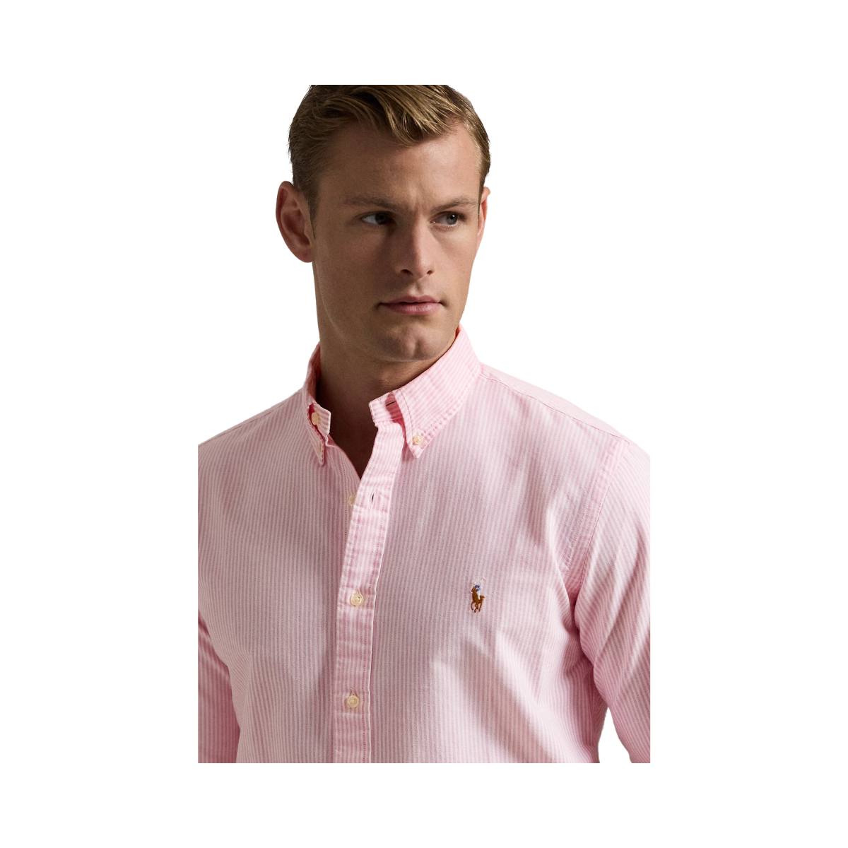 Cubdppcs-Long Sleeve-Sport Shirt - 001 NEW ROSE/WHITE