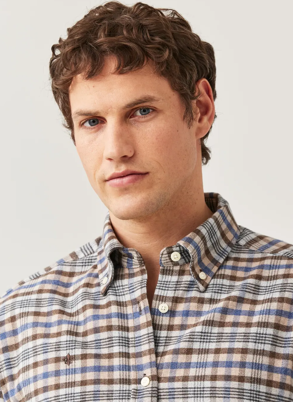 FLANNEL CHECK SHIRT-SLIM FIT