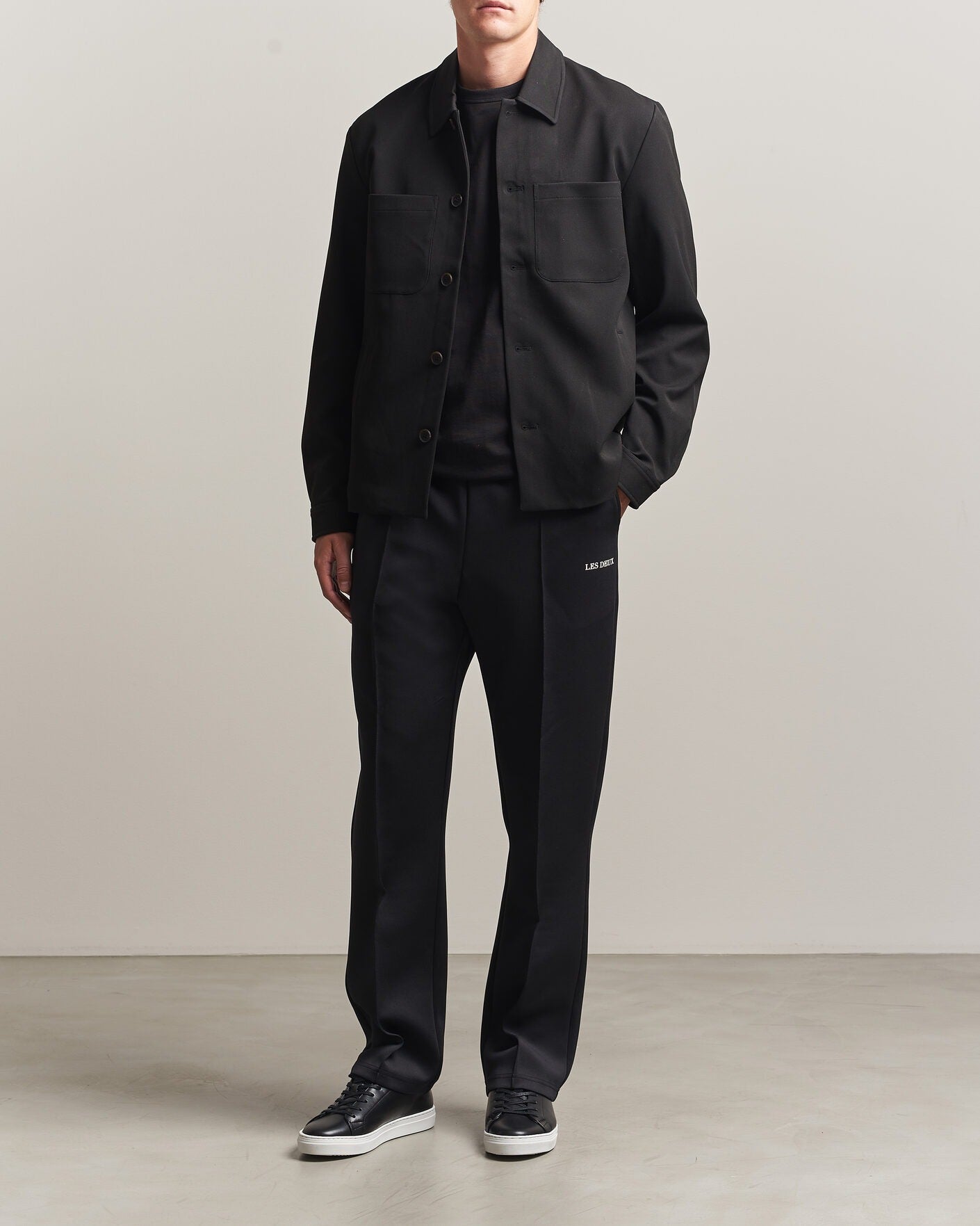 Les Deux Ballier Casual Track Pants Black/black