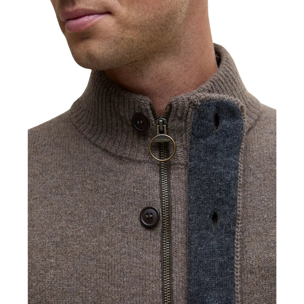 BARBOUR - ESSENTIAL PATCH ZIP THROUGH CARDIGAN