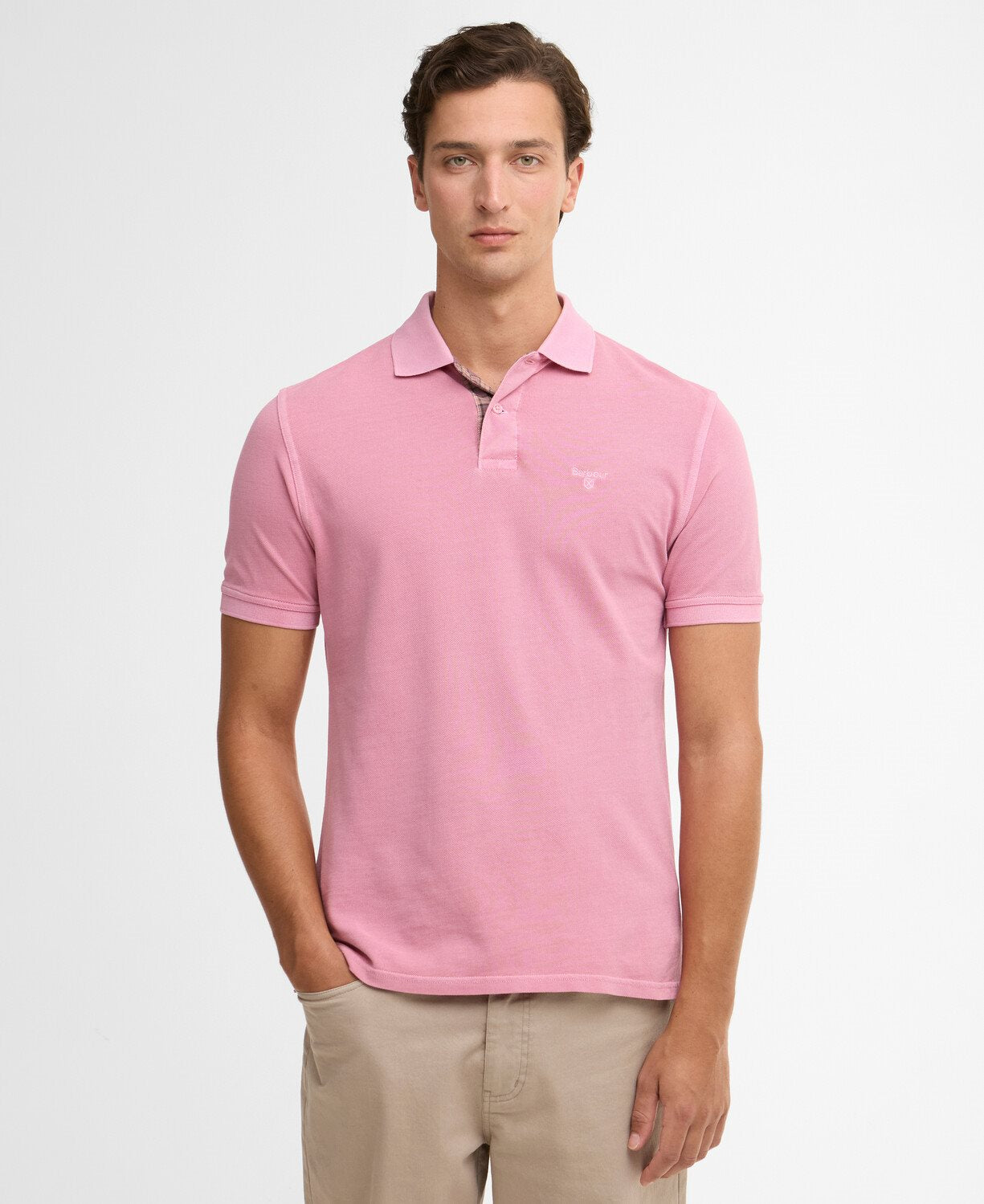 WASHED TARTAN TAILORED POLO