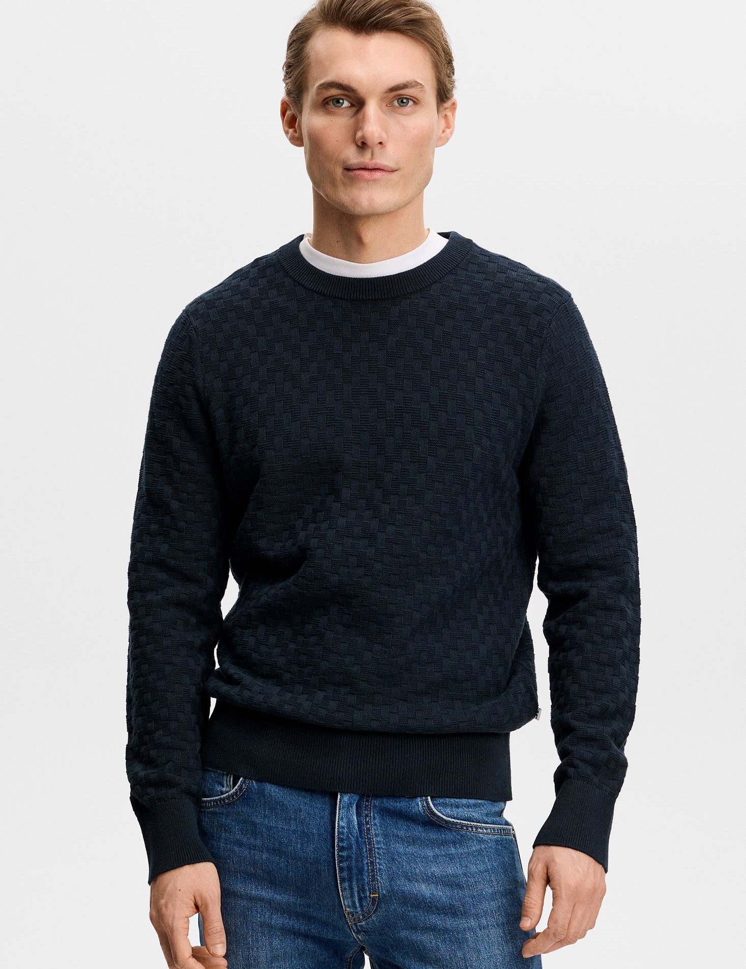 J.Lindeberg Arthur Knit Org Cotton, Jl Navy