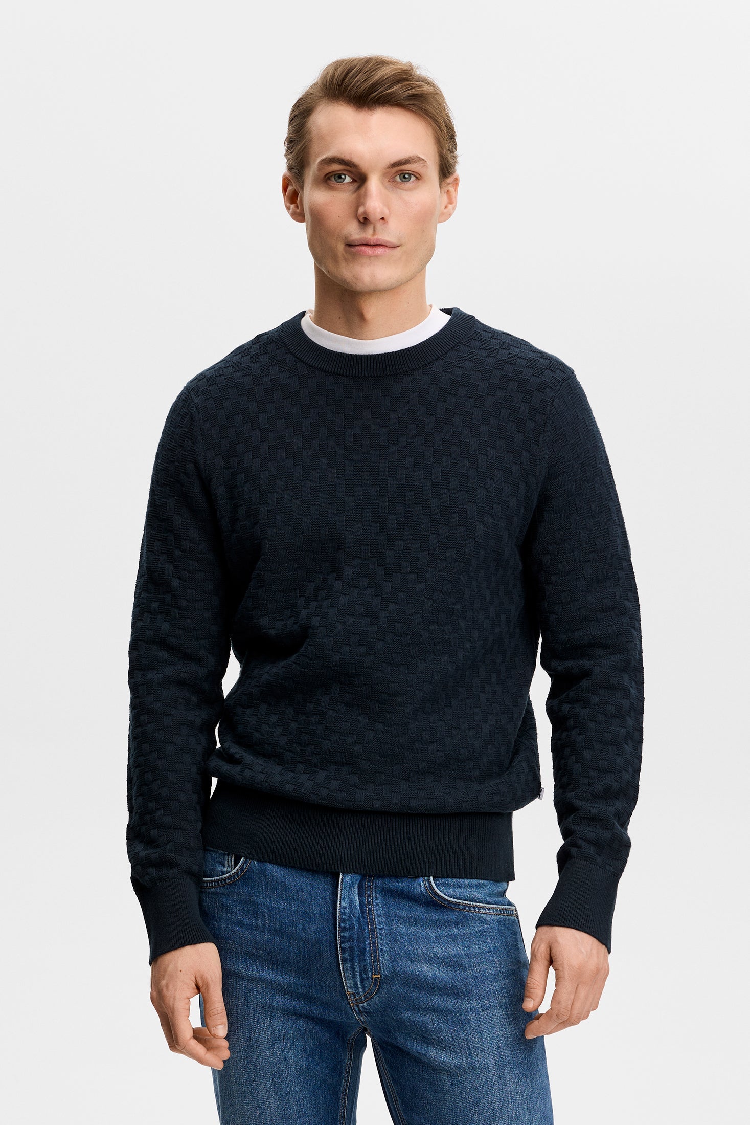 J.Lindeberg Arthur Knit Org Cotton, Jl Navy