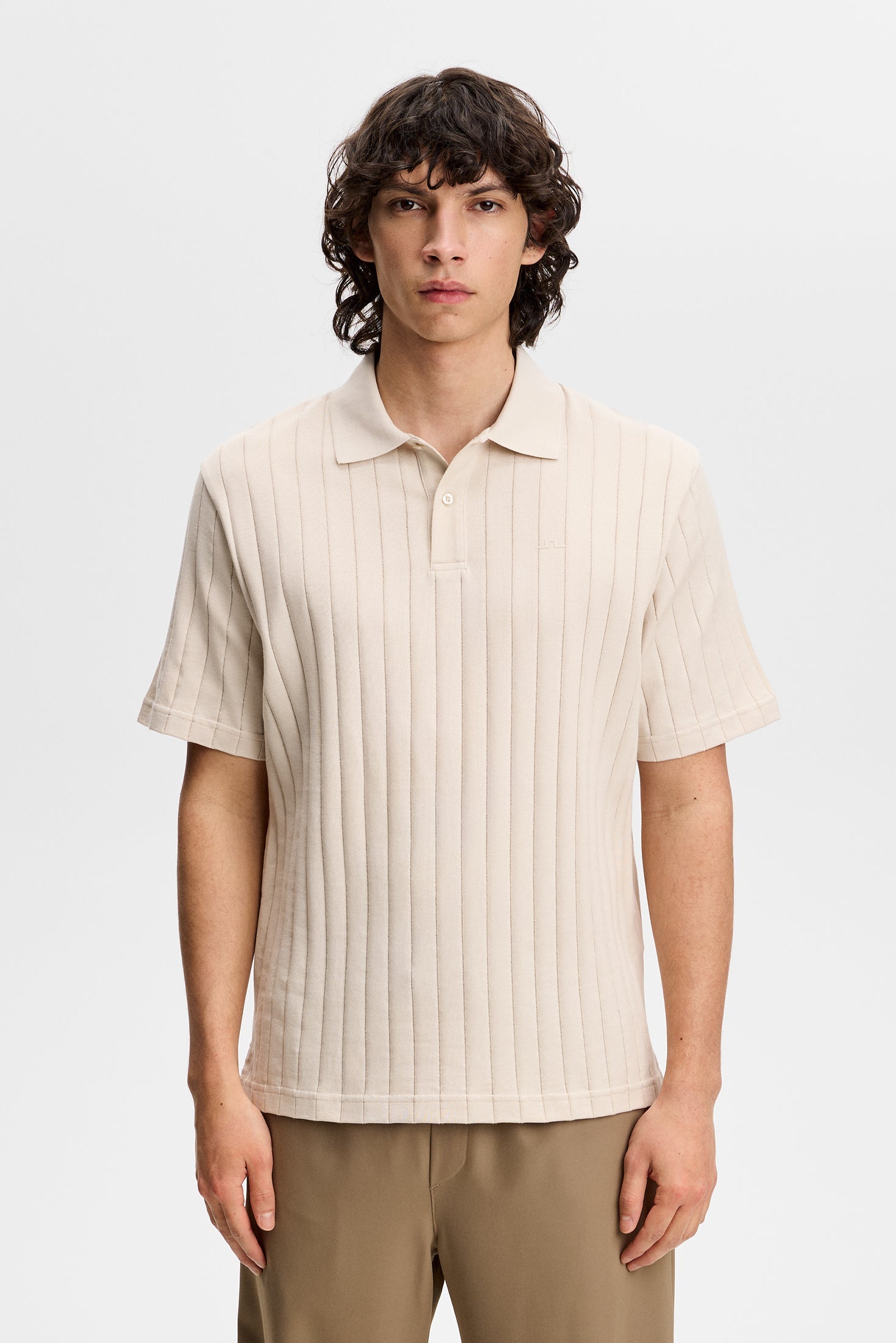 SIMON STRIPE POLO U029 MOONBEAM
