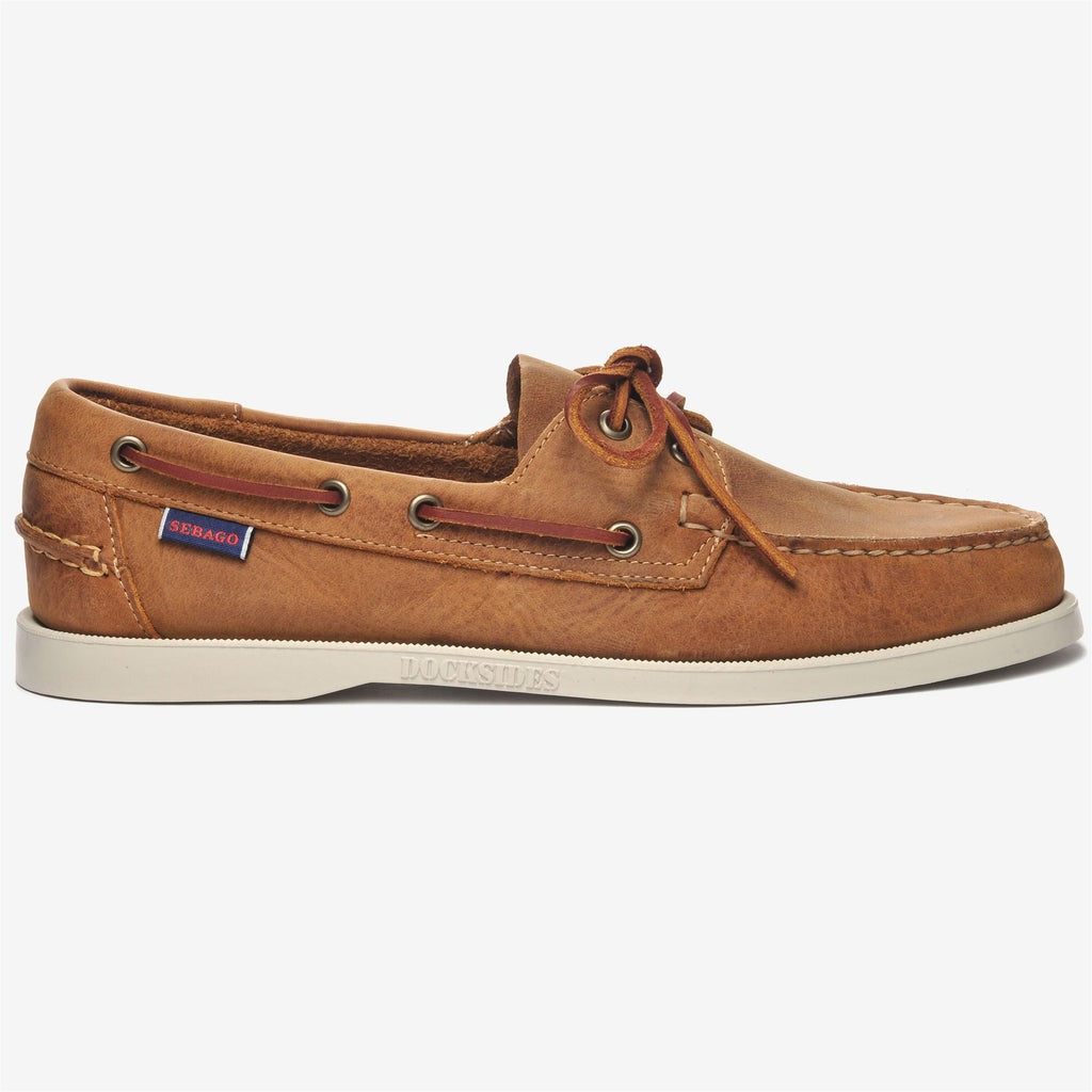 Sebago Docksides Portland Crazy H Brown Tan
