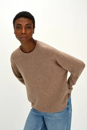 CURVED SWEATER CASHMERE