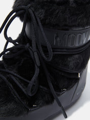 Moon Boot Icon Low Faux Fur Black