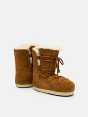 Moon Boot EVX Boot Suede & Shearling Cognac