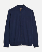 CARDIGEN KNITTED FULLZIP MERINO WOOL 190 NAVY