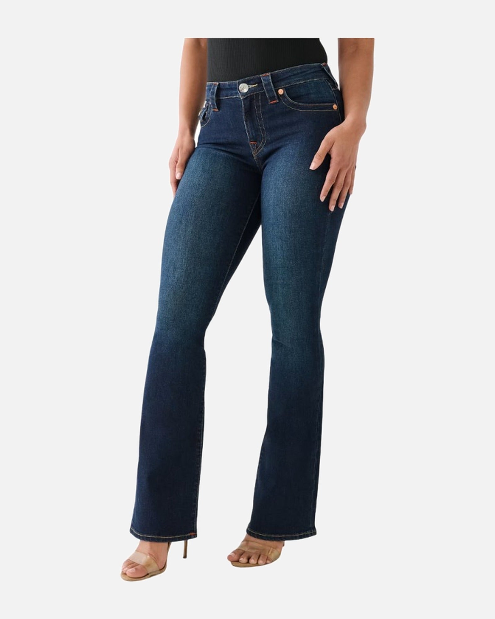 Becca Mid Rise Boot Cut Flap - MUDDY WATERS