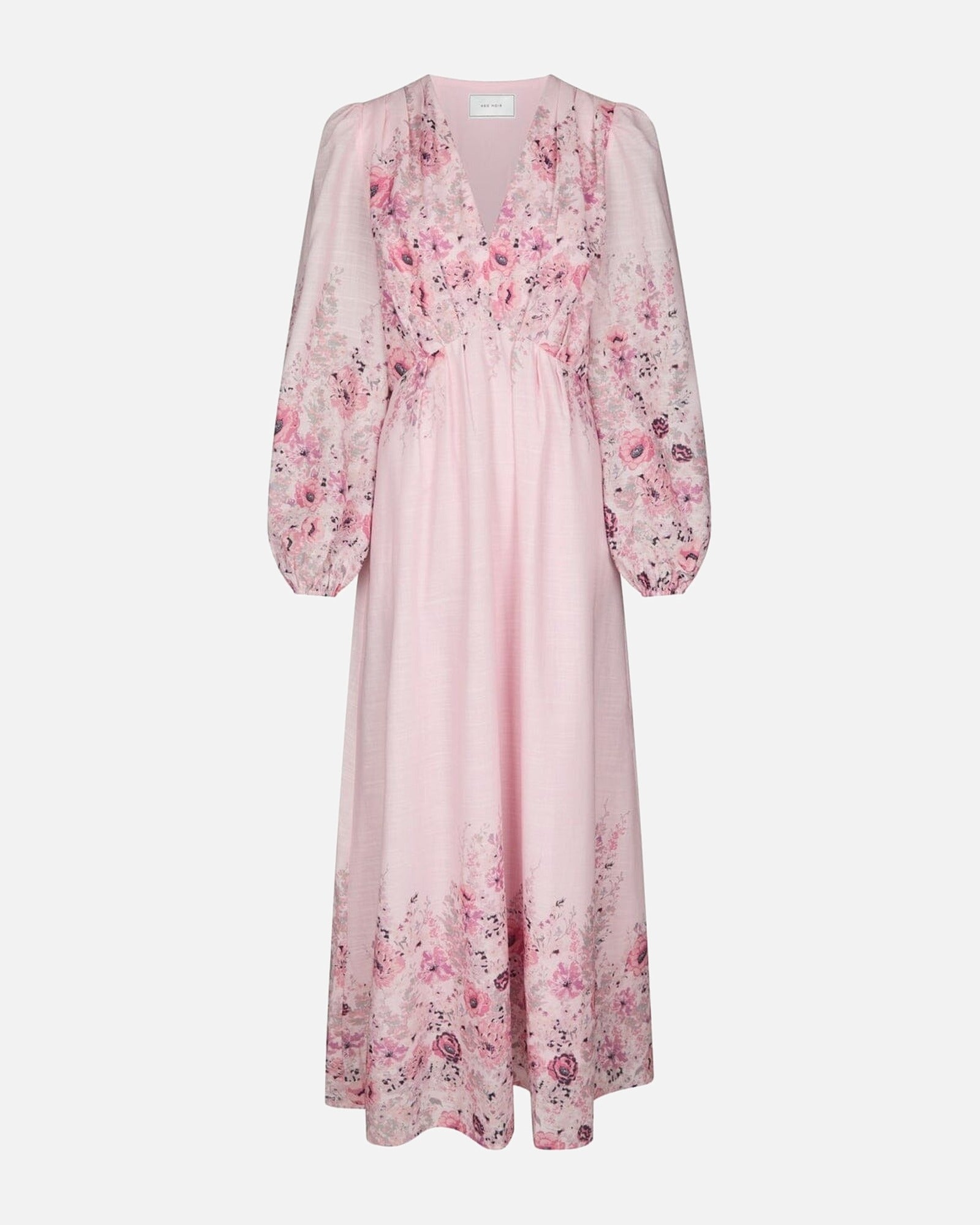 Silfi Flower Print Dress - 630 DUSTY ROSE