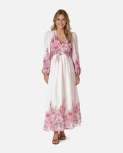 Silfi Flower Print Dress - 165 ROSE