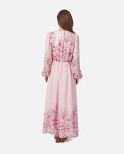 Silfi Flower Print Dress - 630 DUSTY ROSE