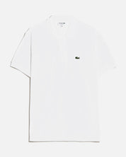 SHORT SLEEVED RIBBED COLLAR SHIRT 001 WHITE