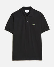 SHORT SLEEVED RIBBED COLLAR SHIRT 031 BLACK