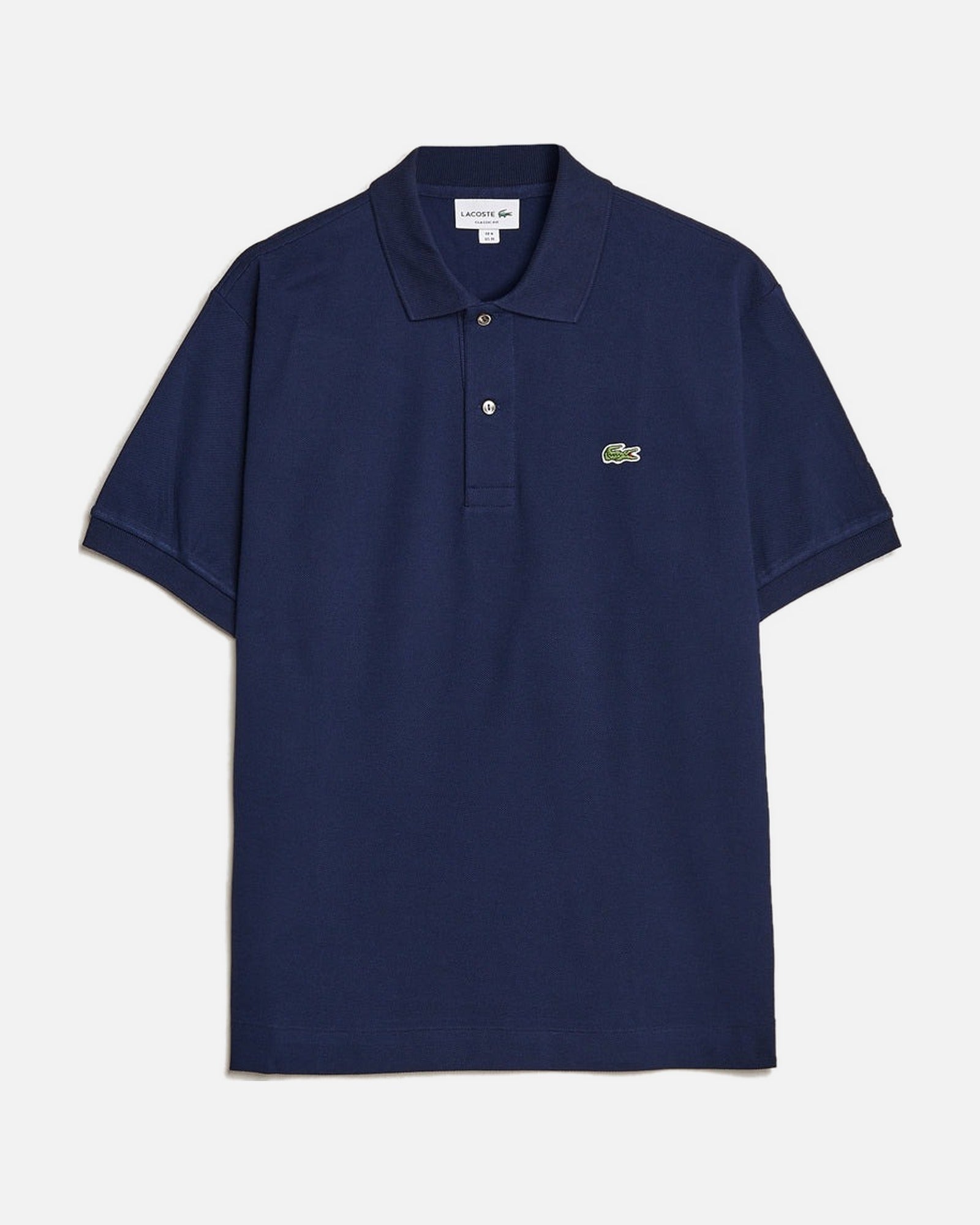 SHORT SLEEVED RIBBED COLLAR SHIRT 166 NAVY BLUE