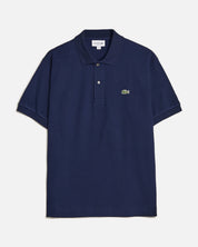 SHORT SLEEVED RIBBED COLLAR SHIRT 166 NAVY BLUE