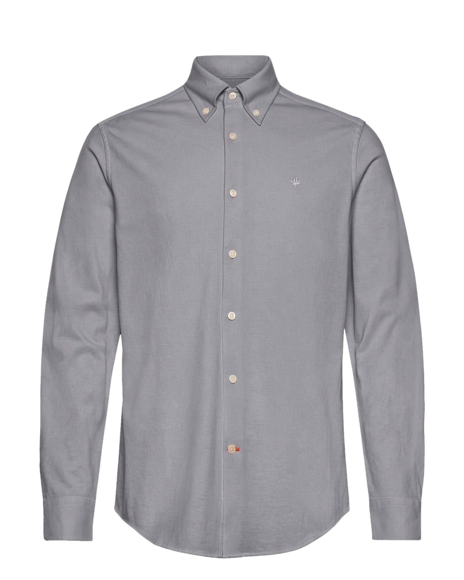 EDDIE PIQUE SHIRT-SLIM FIT 98 GREY