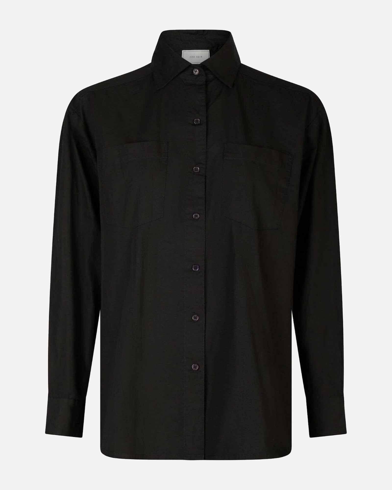 Dalma C Poplin Shirt - 100 BLACK