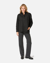 Dalma C Poplin Shirt - 100 BLACK
