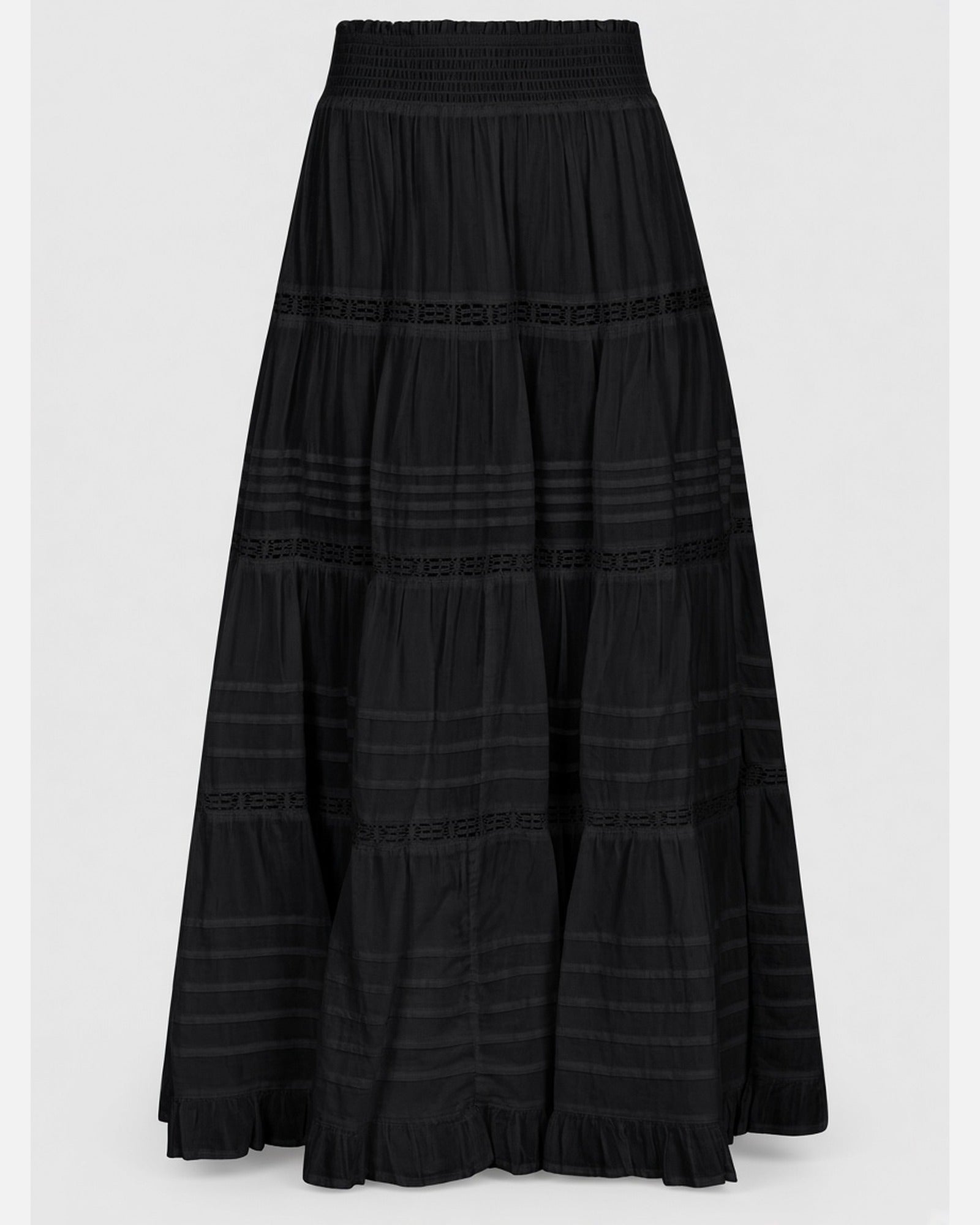 FELICIA S VOILE SKIRT 100 BLACK