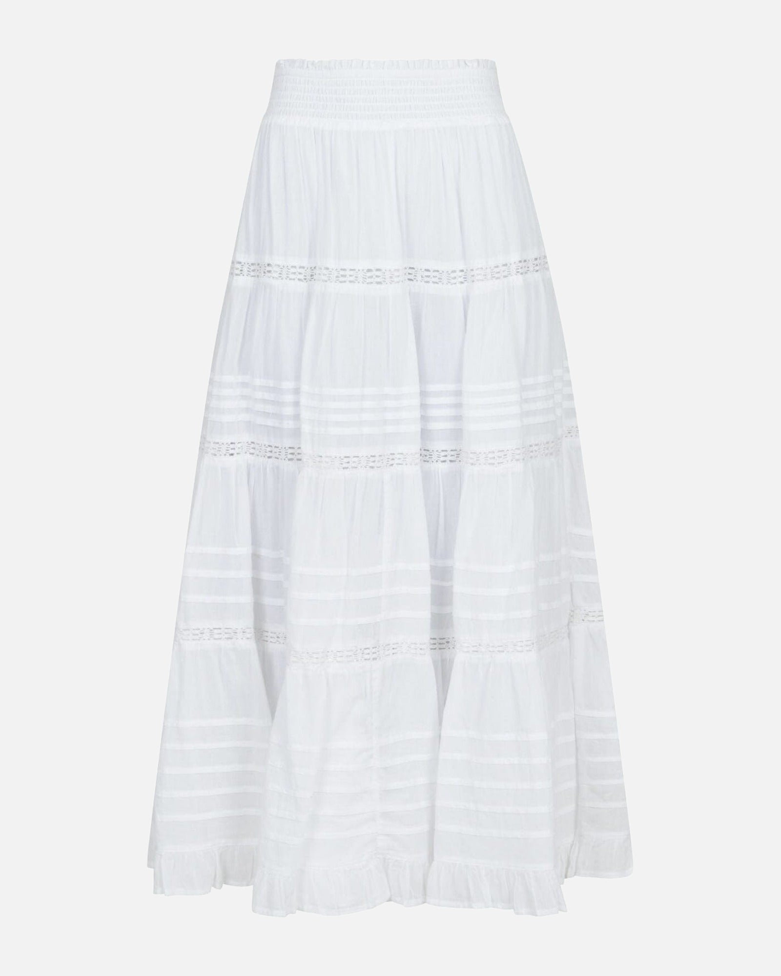 Felicia S Voile Skirt - 120 WHITE