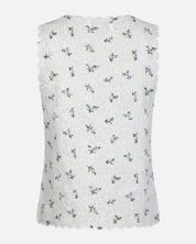 Bibi Embroidery Print Top - 121 OFF WHITE