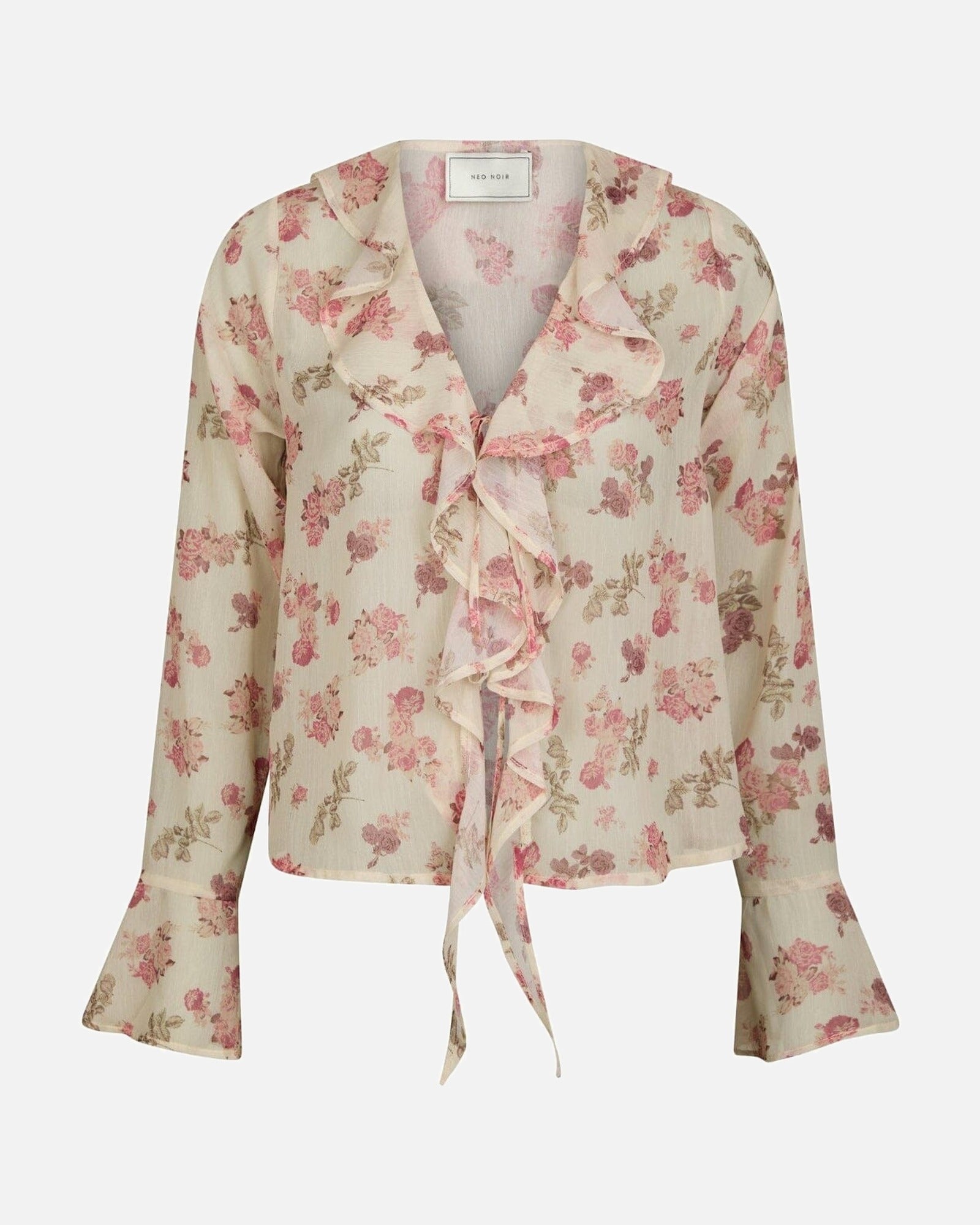 Anika Marigold Print Blouse - 122 CREME