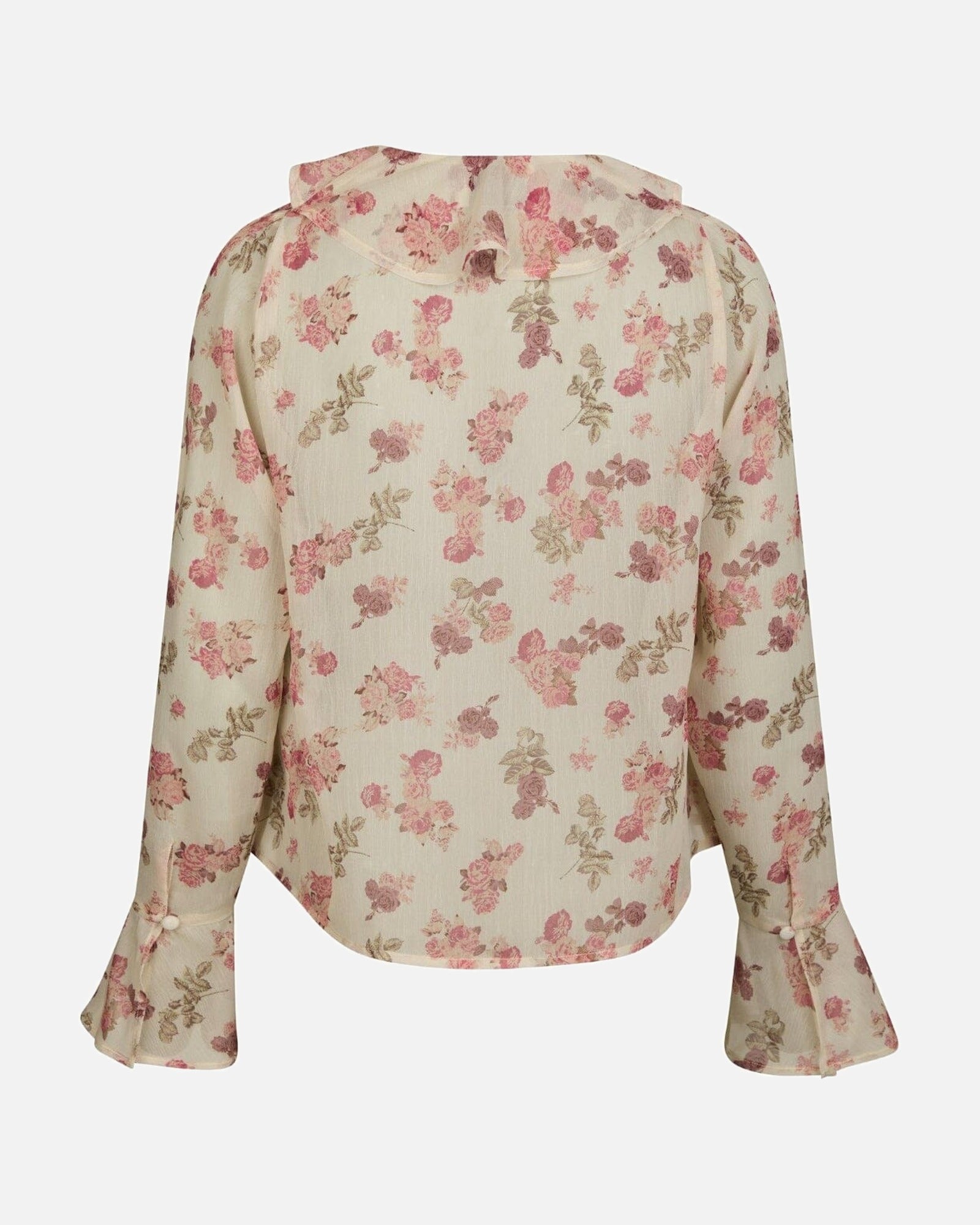 Anika Marigold Print Blouse - 122 CREME