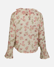 Anika Marigold Print Blouse - 122 CREME