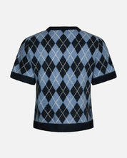 Allestar Check Knit Cardigan - 141 NAVY