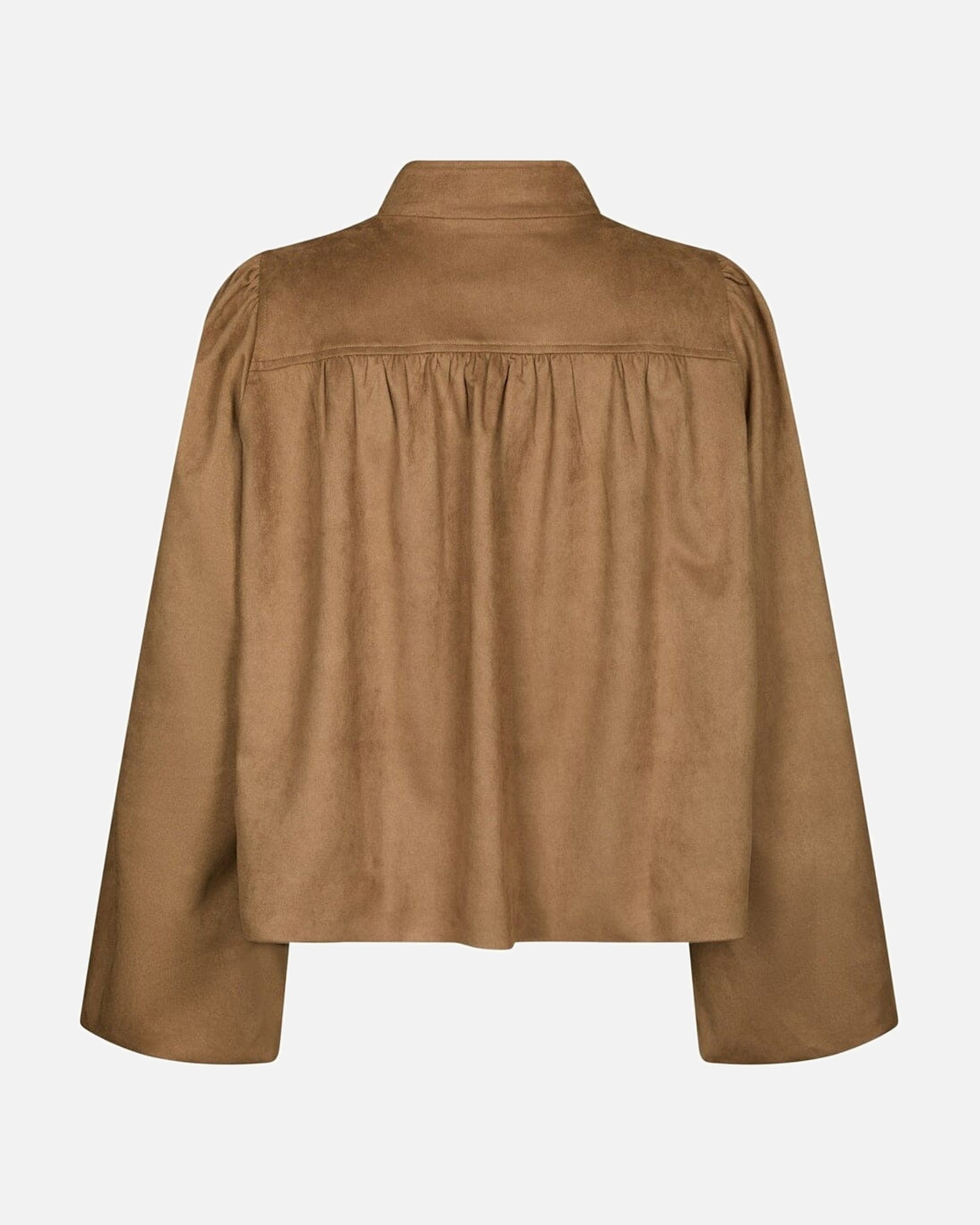 Tirsa Faux Suede Jacket - 604 COGNAC