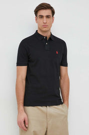 Polo Ralph Lauren Custom Slim Fit Cotton Polo Shirt Polo Black