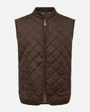 Morris Teddy Quilted Vest Brown
