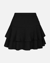 Mitra Frill Structure Skirt - 100 BLACK